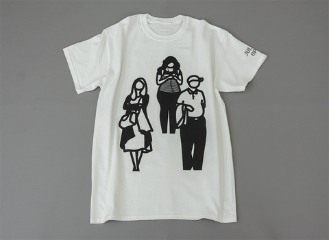 SOPHNET Standing Figures t-shirt, white. | Julian Opie